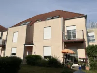 Blick auf Haus