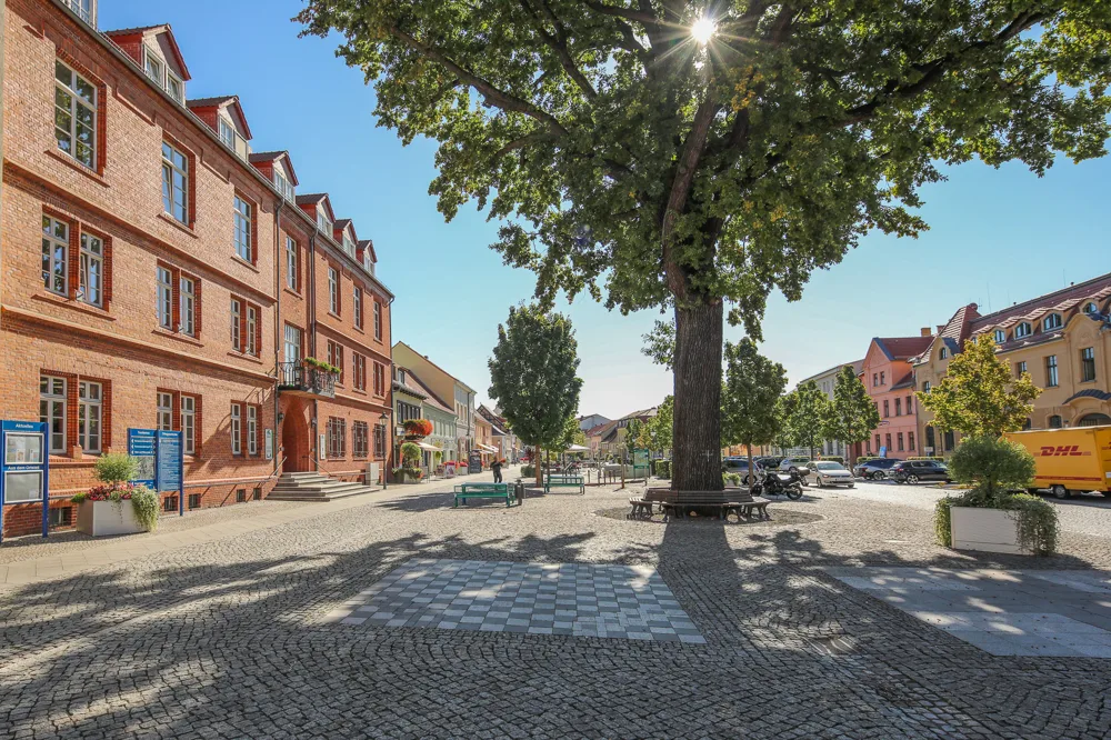 Blick auf den Marktplatz